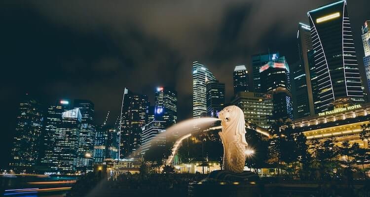 Karte von Singapur